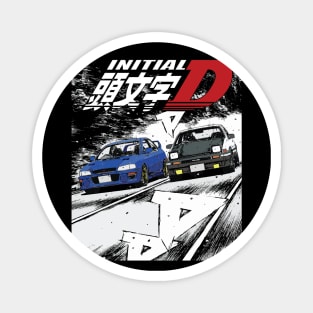 Takumi Fujiwara 86 vs Bunta Fujiwara Sti Drift Car Battle Magnet